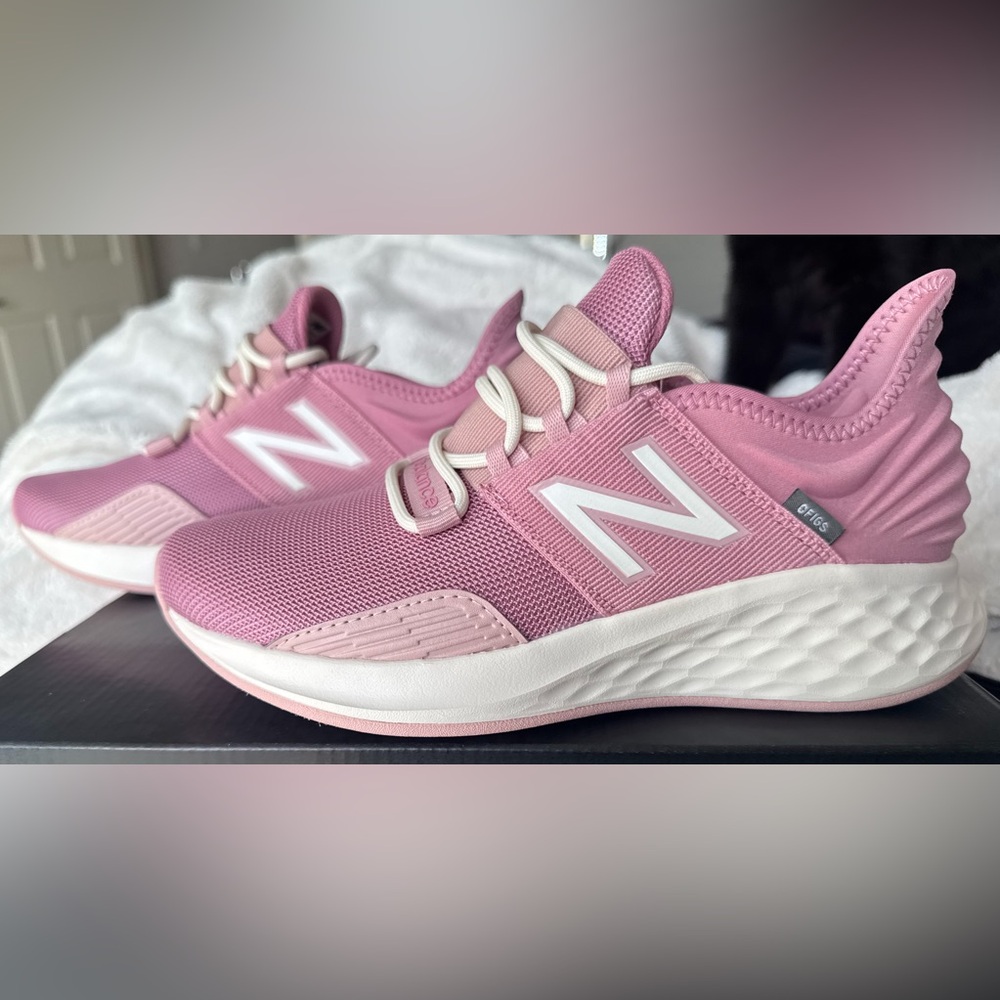 Brand new and never worn New Balance Pink and White Athletic Shoes,2
